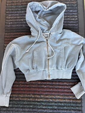Zara cropped hoodie
